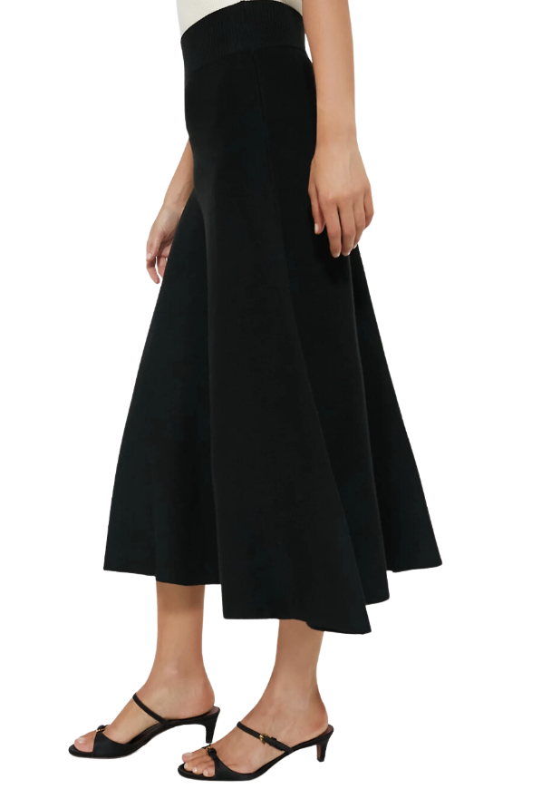 Black Knit Xena Skirt